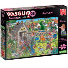 Wasgij Destiny 28, Dad Cave - Unique 1000 Piece Jigsaw Puzzles for Adults, Colourful, Fun, Challenging & Brainteasing 1000 Pc Adults Jigsaw Puzzle -
