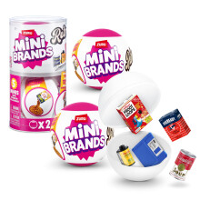 Mini Brands Retro capsule by ZURU, surprise retro collectable minis, blind packaging, retro themed collectables (2 Capsules)