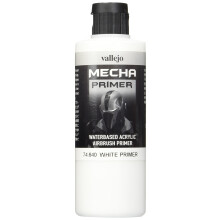 Vallejo 200 ml "AV Mecha Color" Acrylic Airbrush Colour - White Primer