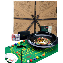 Jaques of London Roulette | Large 40cm, 16 Inch Luxury Roulette Wheel | Roulette Set for Casino Games | Includes, Blackjacks cards, Balls, Playing
