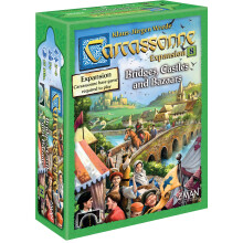 Z-Man Games | Carcassonne Expansion 8: Bridges, Castles & Bazaars | Board Game | Ages 13+ | 2-6 Players | 40 Minutes Playing Time