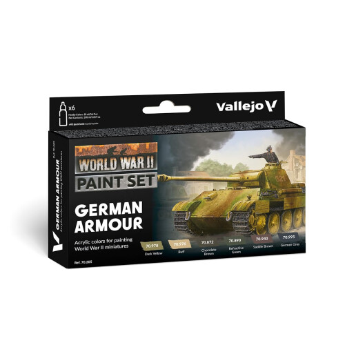 AV Vallejo Model Color Set - WWII German Armour (6)