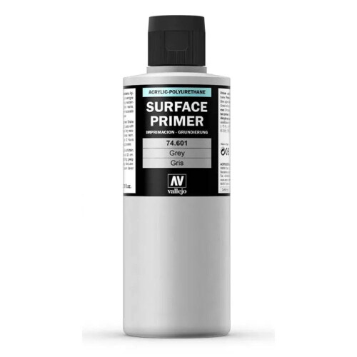 Vallejo Model Color 200 ml Acrylic Polyurethane Primer - Grey (Packaging may vary) 1