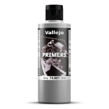 Vallejo Model Color 200 ml Acrylic Polyurethane Primer - Grey (Packaging may vary)