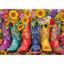 Puzzles 1000 Pieces for Adults jigsaw puzzles for adults-Flower Boots-1000 Piece Puzzle Classic Educational Games Beautiful Decoration Puzzle
