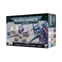 Games Workshop - Warhammer 40,000 - Tyranid: Termangants and Ripper Swarm + Paints Set