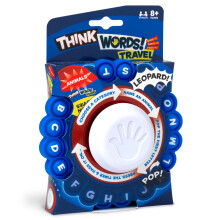 Think Words Travel Game: Choose a category, name an answer, pop the first letter, press the timer and pass it on! | Family Games | Travel Games | For