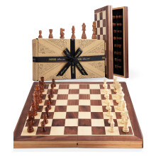 Jaques of London Large Chess Sets | 15" Chess Board | Premium Wooden Set For Adults Luxury | Chess Set For Adults with Staunton Chess Pieces | Since