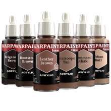 The Army Painter, Warpaints Fanatic Flexible Triad: Browns, 6 x 18 ml acrylic paints - Miniature quality hobby paint for Dungeons and Dragons (DnD) &