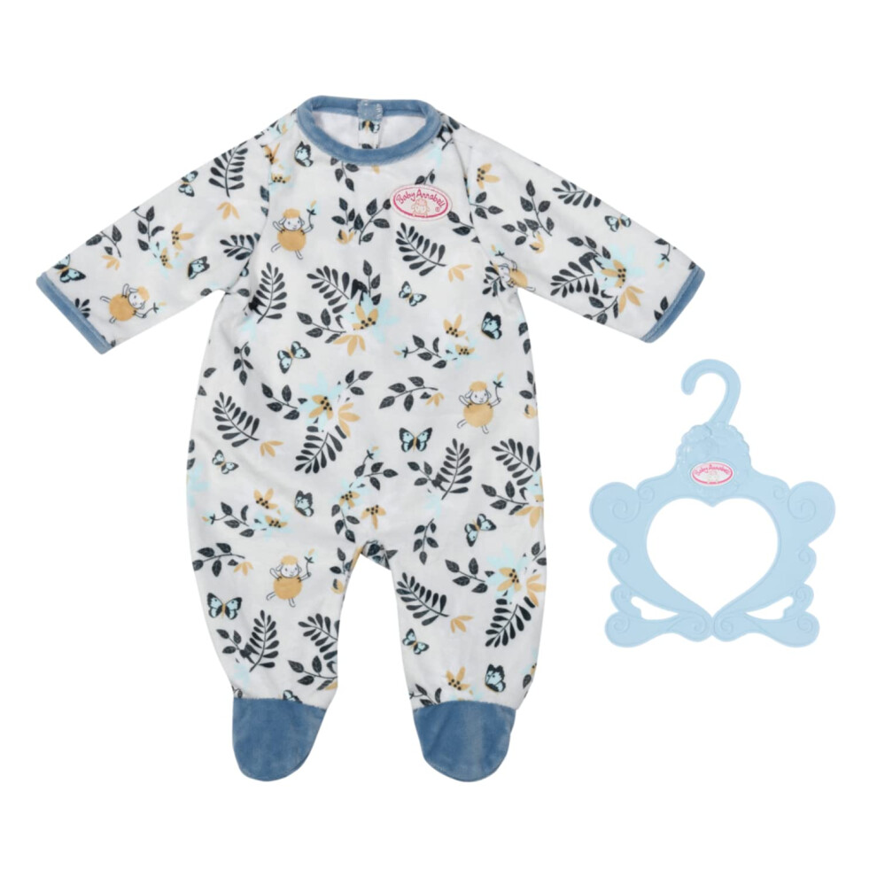 Baby Annabell Romper Blue - To Fit 43Cm Dolls - Set Includes Supersoft Blue Romper And Clothes Hanger - Suitable For Children Aged 3+ Years - 706824