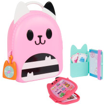Gabby?s Dollhouse, Gabby Girl On-The-Go Travel Set, Pretend-Play Travel Toys, Toy Passport, Toy Phone and Compass Charm, Kids? Toys for Girls and Boys