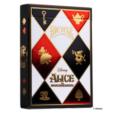 Bicycle Disney Alice in Wonderland Playing Cards - 1 Deck, Air Cushion Finish, Professional, Superb Handling & Durability, Great Gift For Card