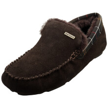 (7) Barbour Monty Mens Slippers in Brown