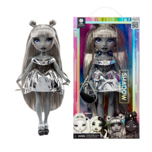 Rainbow High Shadow High Luna Madison - Grayscale 28cm Fashion Doll, Grey Hair, Metallic Grey Outfit, Stylish Handbag, Cute Present for Children 4-10