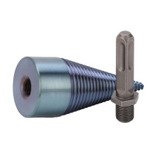Feuerschneid-Bohrer mit quadratischem Schaft, blaubeschichtete Schraubenkegelspitze, Bohrzubehör 42 mm