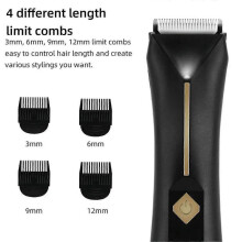 New Men And Women Groin Body Trimmer Electric Facial Beard Bikini Hair Trimmer Washable Pubic Hair Shaver Epilator