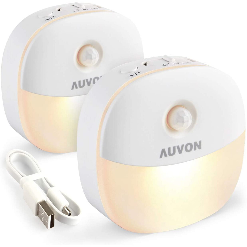 Auvon Night Usb Rechargeable Led Motion Sensor Removable Magnet Light 8311795443968