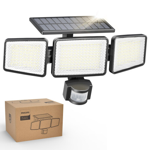 Philips PHILIPS Solar Security Light Outdoor Light 302 LEDs 1200lm SolarPowered Wat