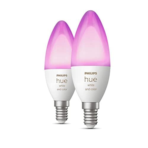 Philips Philips Hue 53W B39 E14 Colour Smart LED 2Pack Bulbs 1