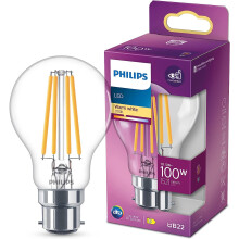 Philips LED Classic A60 Light Bulb B22 Bayonet Cap 105W  100W Equivalent Wa