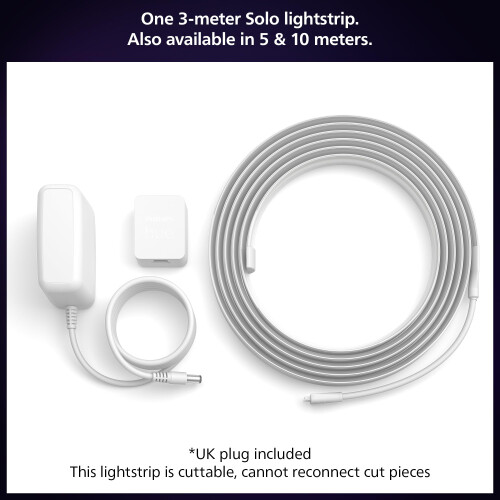 Philips Philips Hue Indoor 3Meter Smart LED Solo lightstrip Non Extendable  1 Pack 1