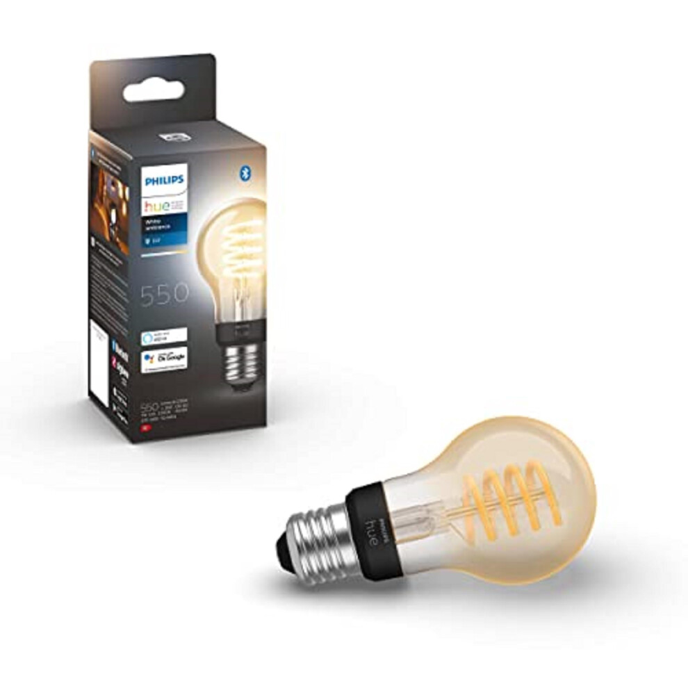 Philips Hue Ambiance Filament Dimmable Smart Bulb E27 Edison Screw Wi Light