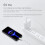 Câble Type-C 6A 1 m Blanc USB-C Charge rapide & données 5