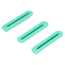 3 Stück Set Surfboard Rumpf Flosse Kunststoff Finne Box Stecker Finne Stecker Basis mit Schrauben Grün