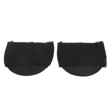Coussin d'avant-pied 8 x 9 cm pour femmes noir antidérapant