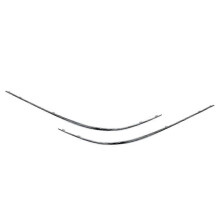 Car Chrome Front Left Right Bumper Lower Cover Trim Strip Replacement for CLK Class W209 2002-2009