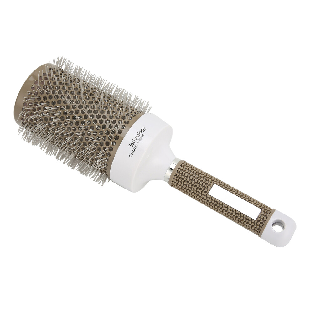 Round Brush Blow Drying Styling Comb 65# Nylon Aluminum Hairbrush