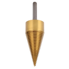 Bohrer Schraubenkegel-Feuerholz-geeigneter Sechskant-Schlagbohrer Handholzspalter Zubehör 42mm