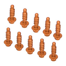 Selbstbohrschrauben-Set, anodisierte Oberfläche, passend für 125 150 200 EXC XC SXF EXCF XCF 1997-2020 (Orange)