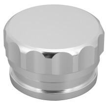 Ensemble de bouchons de col de réservoir universel en aluminium argenté
