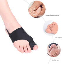 Attelle orthopédique pour hallux valgus, taille L, noir, lot de 2