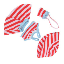 Ensemble de maillot de bain pour poupée de 18 pouces : hauts, chapeau