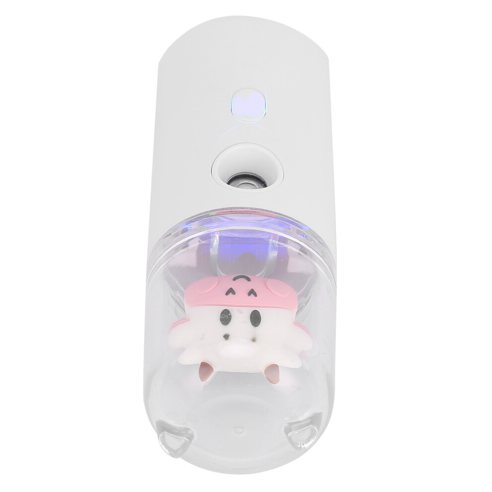 White 30Ml Usb Rechargeable Handheld Mist Sprayer, Hydrating Beauty Tool