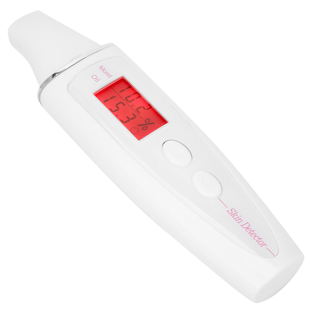 White High Sensitive Lcd Skin Moisture & Oil Analyzer