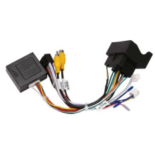 Car Stereo Audio 16 Pin Android Power Wiring Harness Adapter + Canbus Box for Peugeot 3008/2008/ Ci