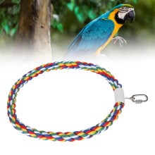 Small Medium Parrot Cotton Rope Climbing Ring – Bird Chewing & Climbing Toy
