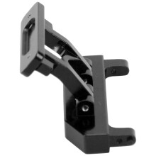 Aluminiumlegierung Heckkarosserie-Verbindungshalter für Axial SCX24 90081 1/24 RC-Auto, schwarz