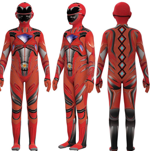 Morphsuit Power Ranger Negro – Disfraz De Mighty Morphin Para Niño O Niña, Ideal Para Carnaval Y Halloween
