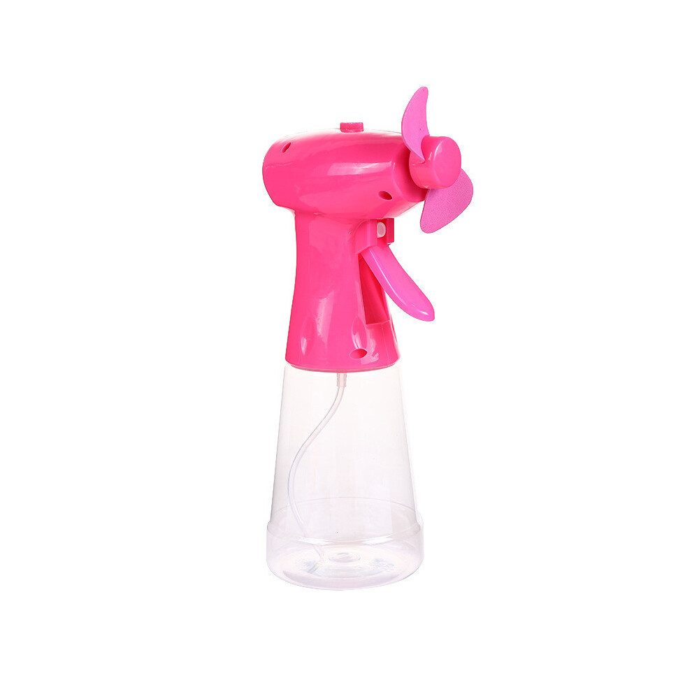 (Pink) Spray Water Mist Fan Portable Handheld Cooling Mist Moisturizing Facial Sprayer-image-OPC-PJSWRWK-NEW