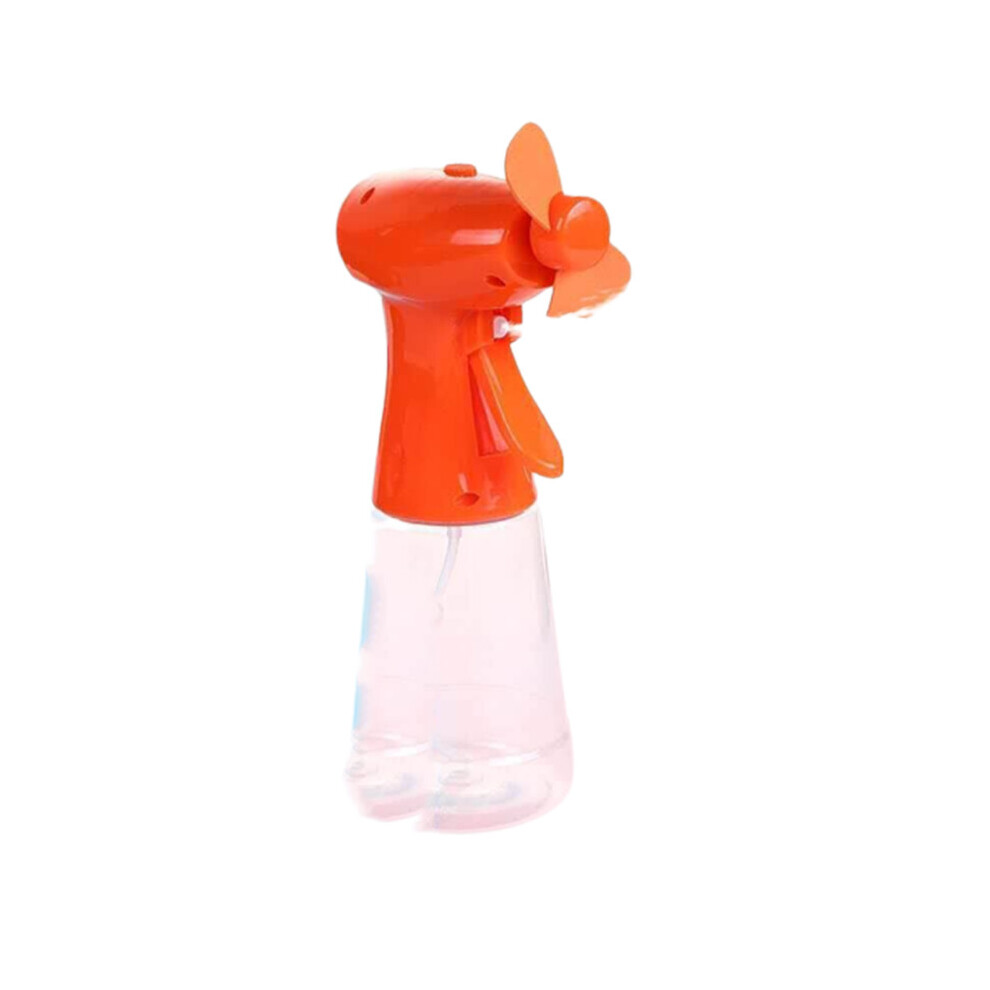 (Orange) Spray Water Mist Fan Portable Handheld Cooling Mist Moisturizing Facial Sprayer-image-OPC-PJSWRWJ-NEW