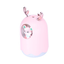 USB-Heim-Desktop-Luftbefeuchter Desktop-Befeuchter Aroma-Diffusor mit Nachtlicht Pink