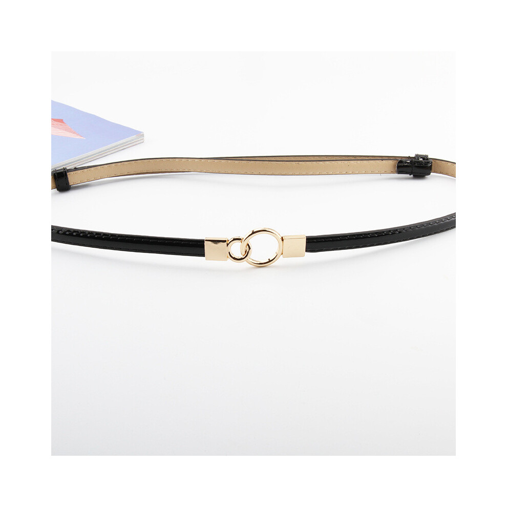 (Small) Color Solid Simple Ring Buckle Decoration Women Slim Waist Belt Use Daily For-image-OPC-PJSWRYV-NEW