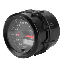 2-in Wasserstandsanzeige Temperatur 40-140 Zeiger 7 Farben LED Anzeige Universell für 12V Autos