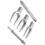 5pcs New Fork Type Pry Bar Tool Ball Joint Remover 7