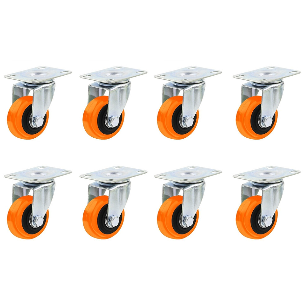 1.5Inch Casters Wheels Set, 360 Swivel Universal Plate Caster Wheels 4853439469919