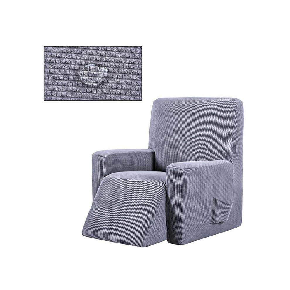 ( Grey) Waterproof Stretch Recliner Cover Sofa Slipcover Armchair Couch Cushion Solid Light/Grey